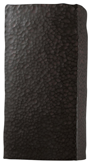 Ambiance Large Rectangle, Closed Top Outdoor Wall Sconce, Iron, LED