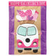 Flag Happy Valentine Day Bus 13x18