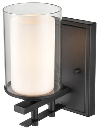 Huderson Collection 1-Light 4.75" Matte Black Bath Sconce