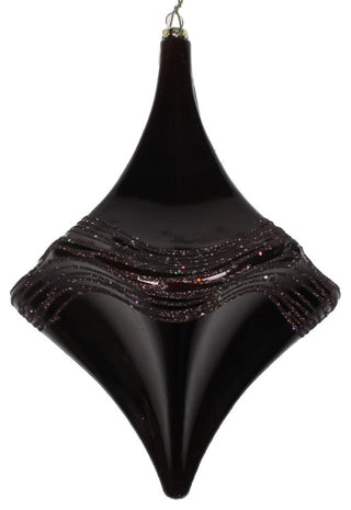 Vickerman 8" Chocolate Candy Glitter Drop Ornament