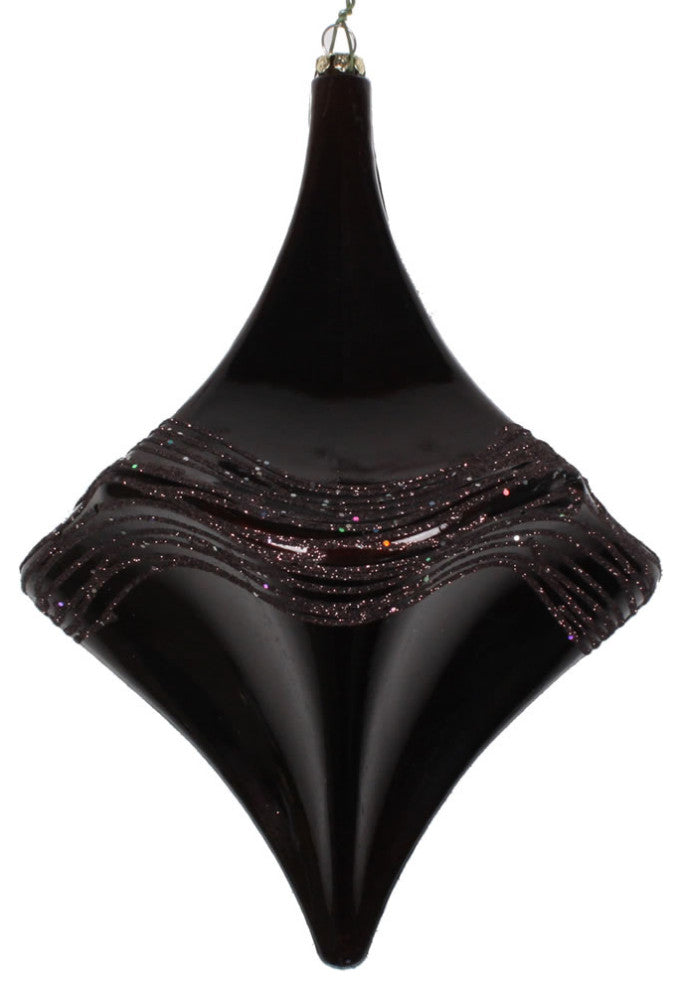Vickerman 8" Chocolate Candy Glitter Drop Ornament