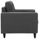 Modern Gray Empress Armchair and Sofa, 2-Piece Set