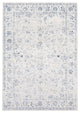 Surya Porto POO-2315 6'7"x9' Rug, White/Light Gray/Dark Blue/Mustard