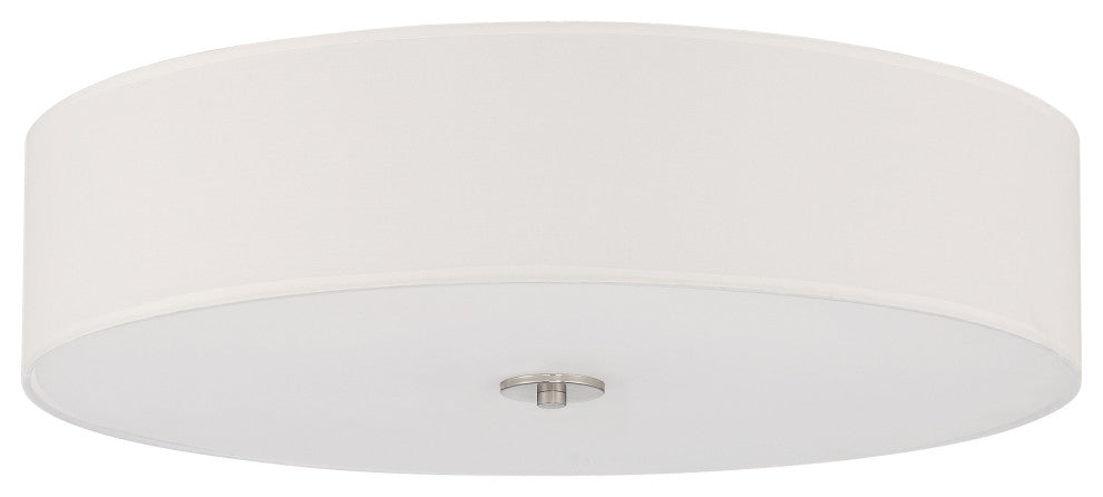 Access Lighting 64064LEDDLP/WH Mid Town 4 Light 24"W LED Flush - Brushed Steel