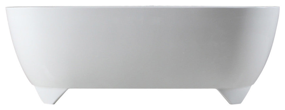 Aqua Eden 67" Acrylic Freestanding Tub, White