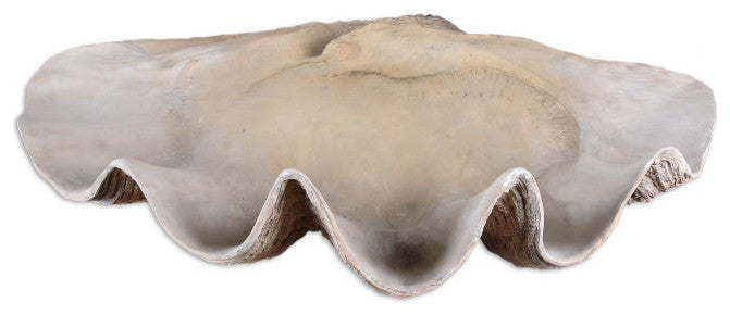 Uttermost 19800 Clam Decorative Bowls - Antique White