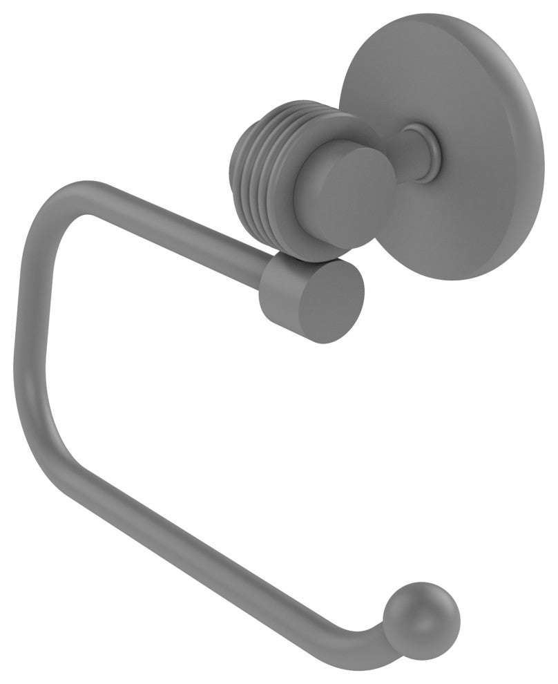 Satellite Orbit Two Euro Groovy Accent Toilet Tissue Holder, Matte Gray