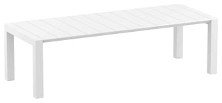 Pacific 11-Piece Dining Set, Table and Arm Chairs, White Frame/White Sling