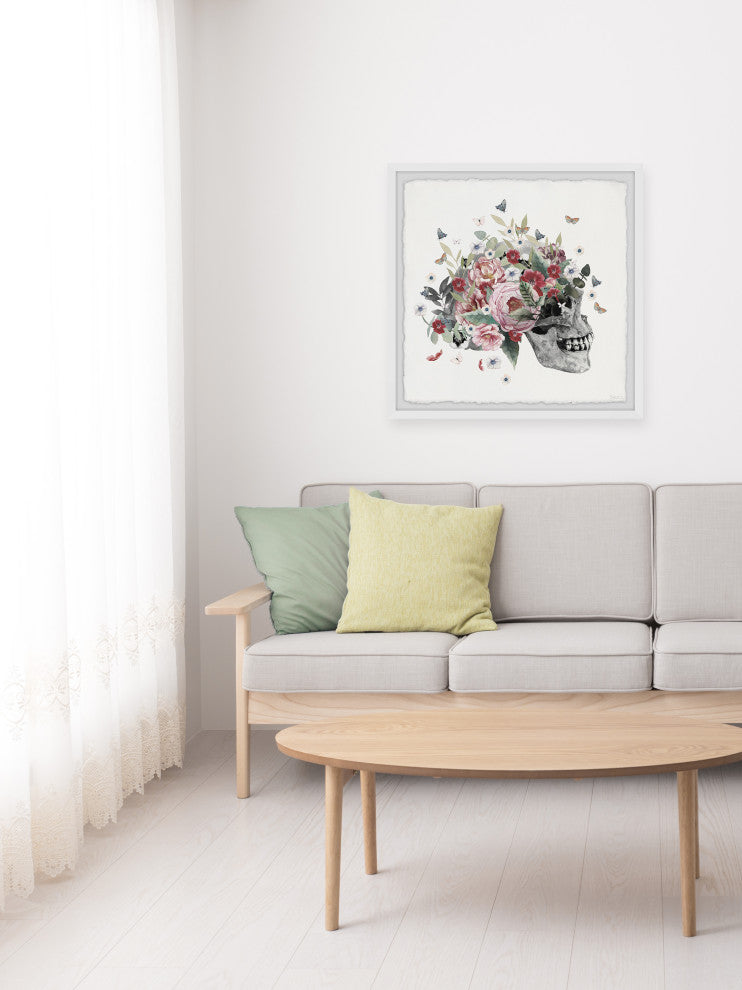 "Mystery Skull" Framed Painting Print
