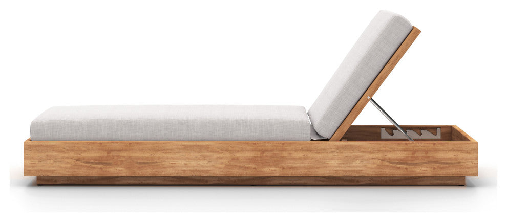 Kinta Outdoor Chaise Lounge-Stone Grey