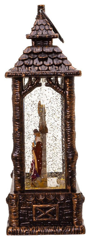 Kurt Adler 11" Battery-Operated LED Nativity Scene Water Lantern