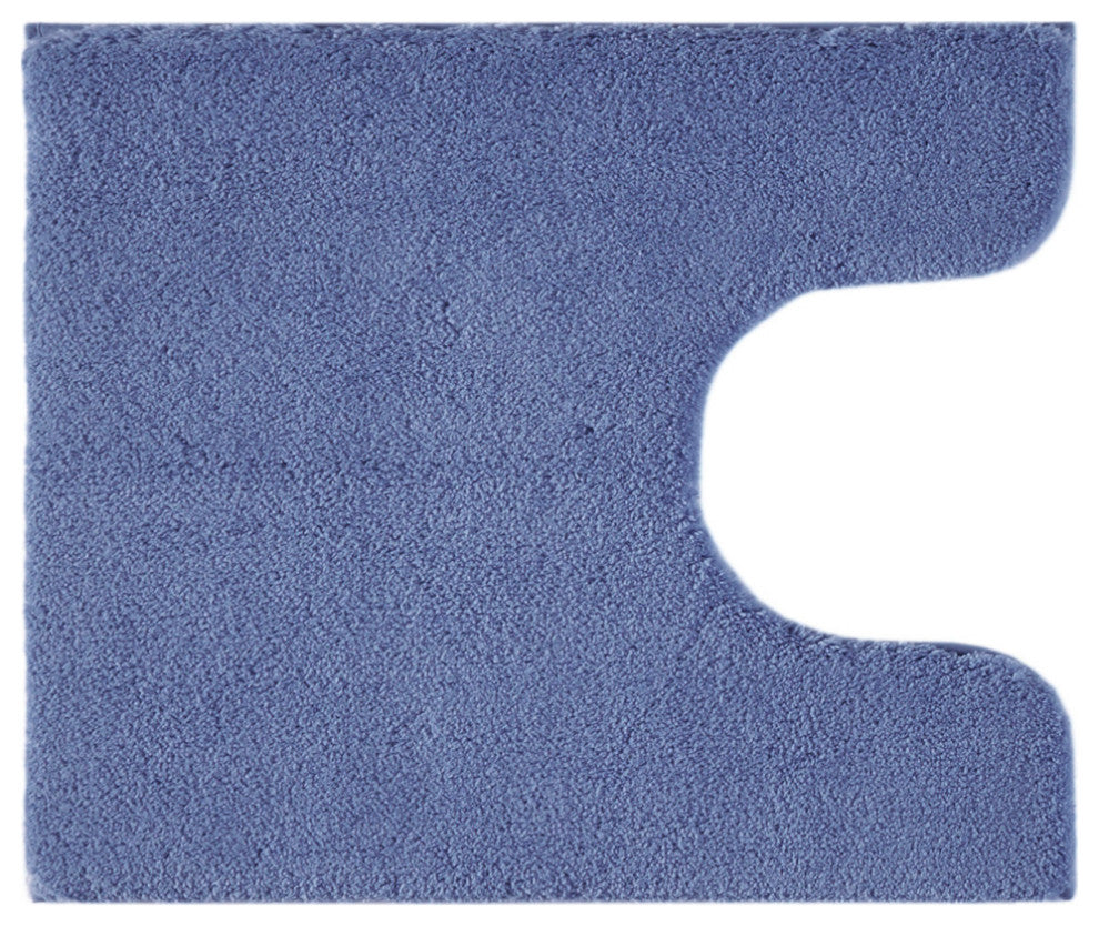 Madison Park Signature Quick-Dry Bathroom Rugs, Blue, 20x24" Contour