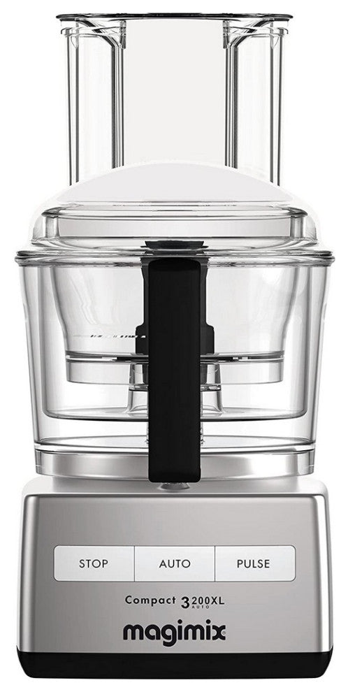 Magimix Compact 3200 XL Food Processor, Brushed Chrome
