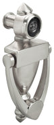 Nuk3y 5.5" High Knocker With 220 Degree Viewer, Satin Nickel