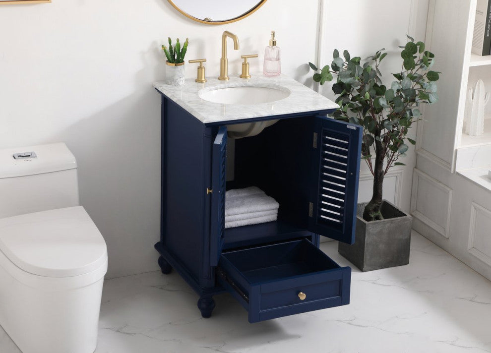 Otis 24" Single Bathroom Vanity, Blue