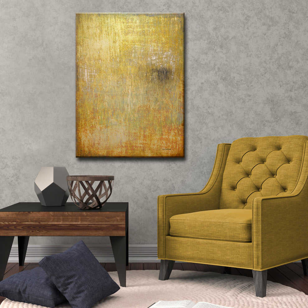 Ready2HangArt Abstract Canvas Art ''Moment in Time'' by Norman Wyatt, 40"x30"