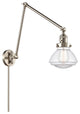 Olean 1-Light Swing Arm, Brushed Satin Nickel, Clear