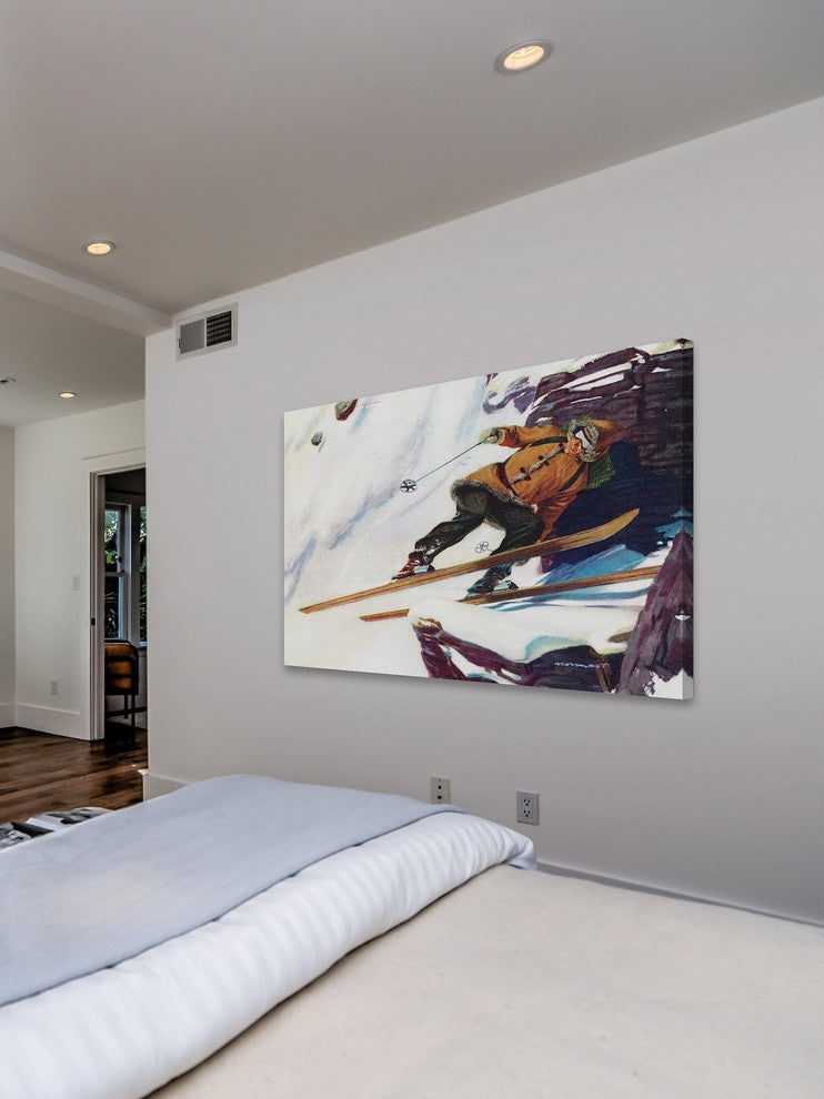 "Avalanche Rider" Painting Print on Wrapped Canvas