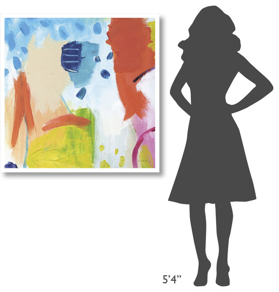 "Cheerful I" Digital Paper Print by Farida Zaman, 38"x38"