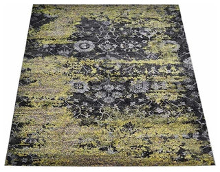 MACHINE MADE HEATSET POLYPROPYLENE AREA RUGS -Silver Color,Contemporary Design, [Rectangle] 4'x6'