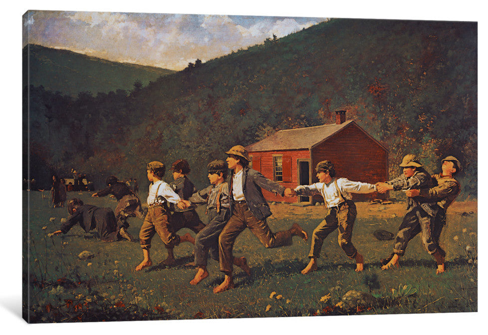 "Snap The Whip" by Winslow Homer, 40x26x1.5"