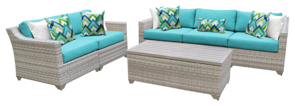 Fairmont 6 Piece Outdoor Wicker Patio Furniture Set 06p