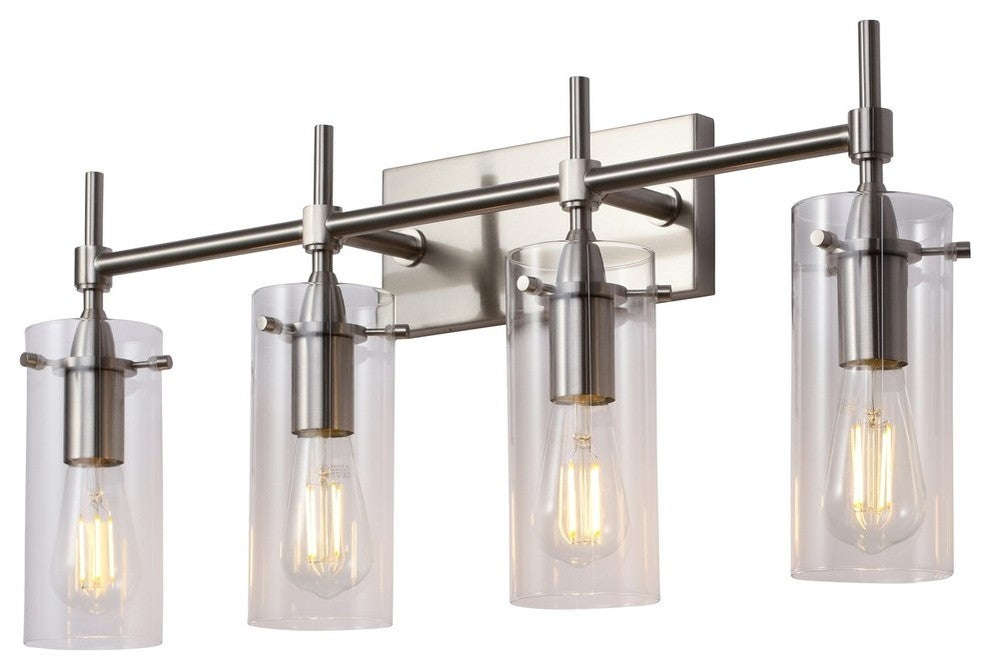 Effimero 4-Light Wall Sconce, Brushed Nickel
