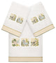 Linum Home Textiles 100% Turkish Cotton BELINDA 3PC Embellished Towel Set