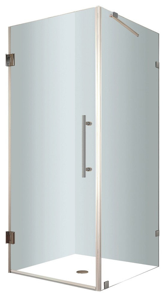 Aston Aquadica 38"x38"x72" Completely Frameless Square Shower Enclosure, Chrome