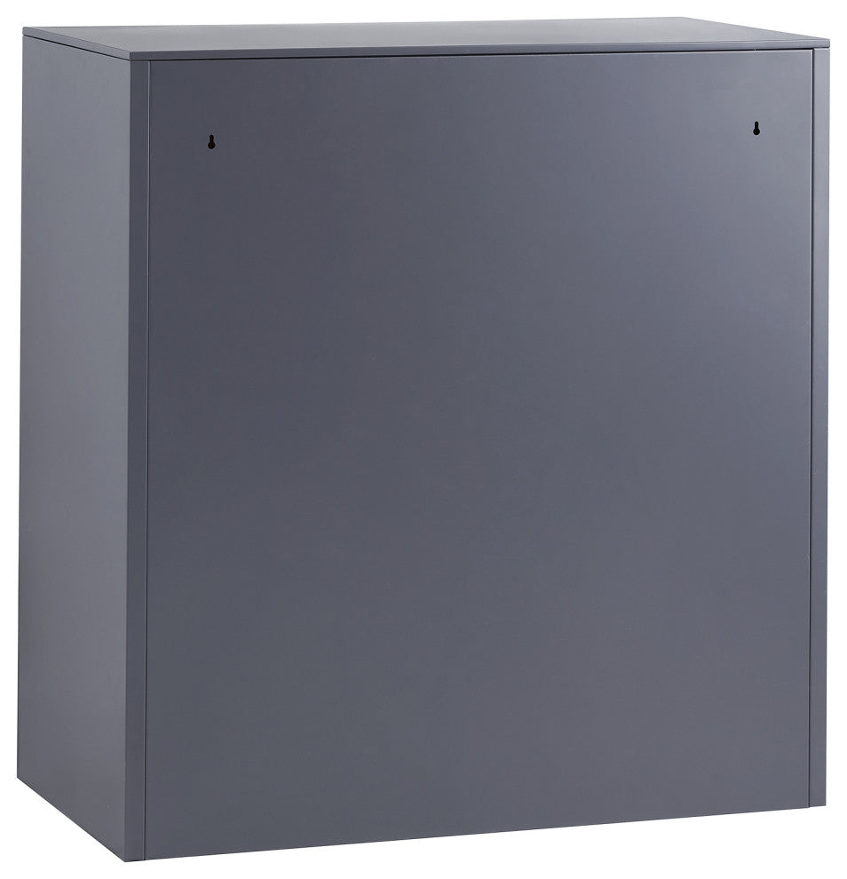 Metal Locker Cabinet 9 Compartment Steel Office School Gym Organize Storage, Gray