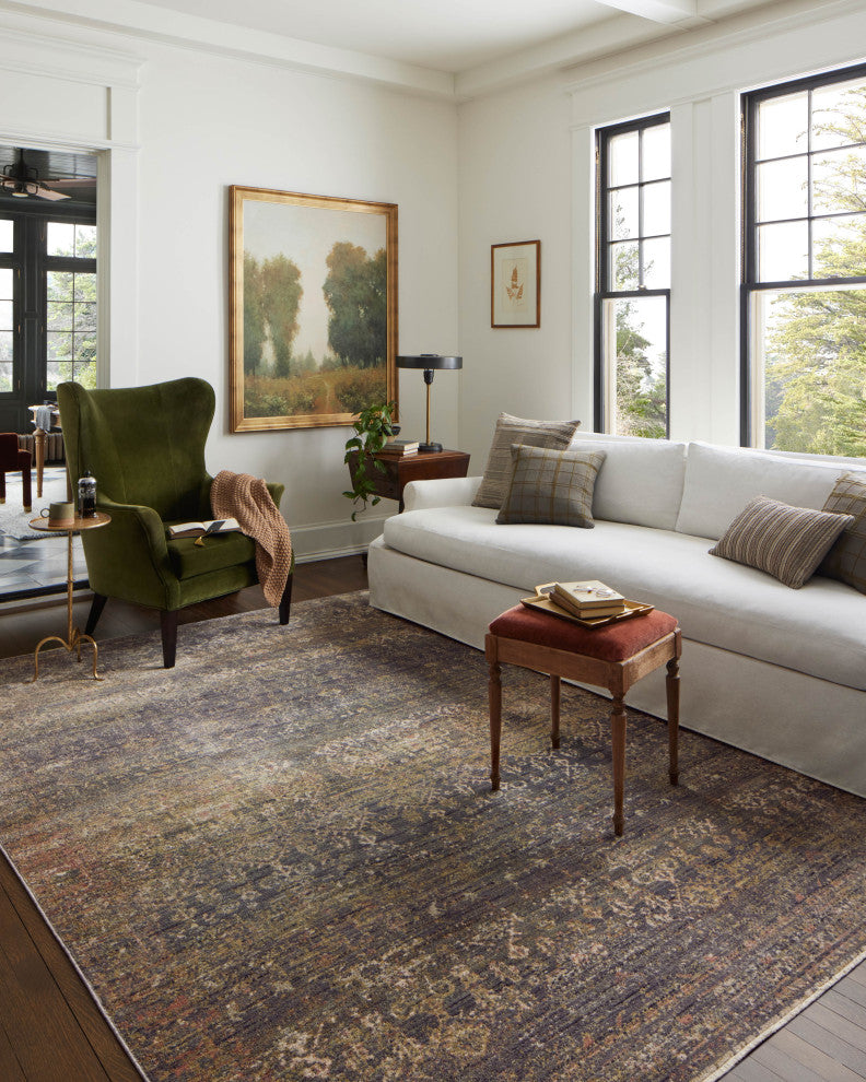 Jean Stoffer x Loloi Bradbury Ink / Multi 6'-3" x 9' Area Rug