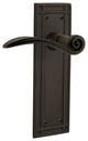 Mission Plate With Swan Lever, Oil-Rubbed Bronze, Passage, Non-Handed