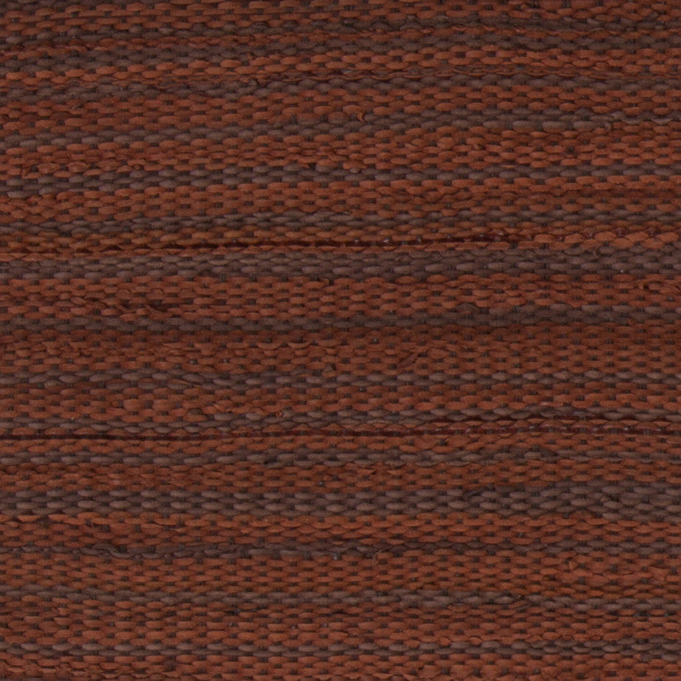 Senuri Handwoven Contemporary Leather Revrsible Rug, Brown, 7'9x10'6