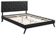 Modway Terisa Full Vinyl Platform Bed With Round Splayed Legs, Black
