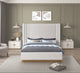 Halton Boucle Fabric Bed, Cream, King