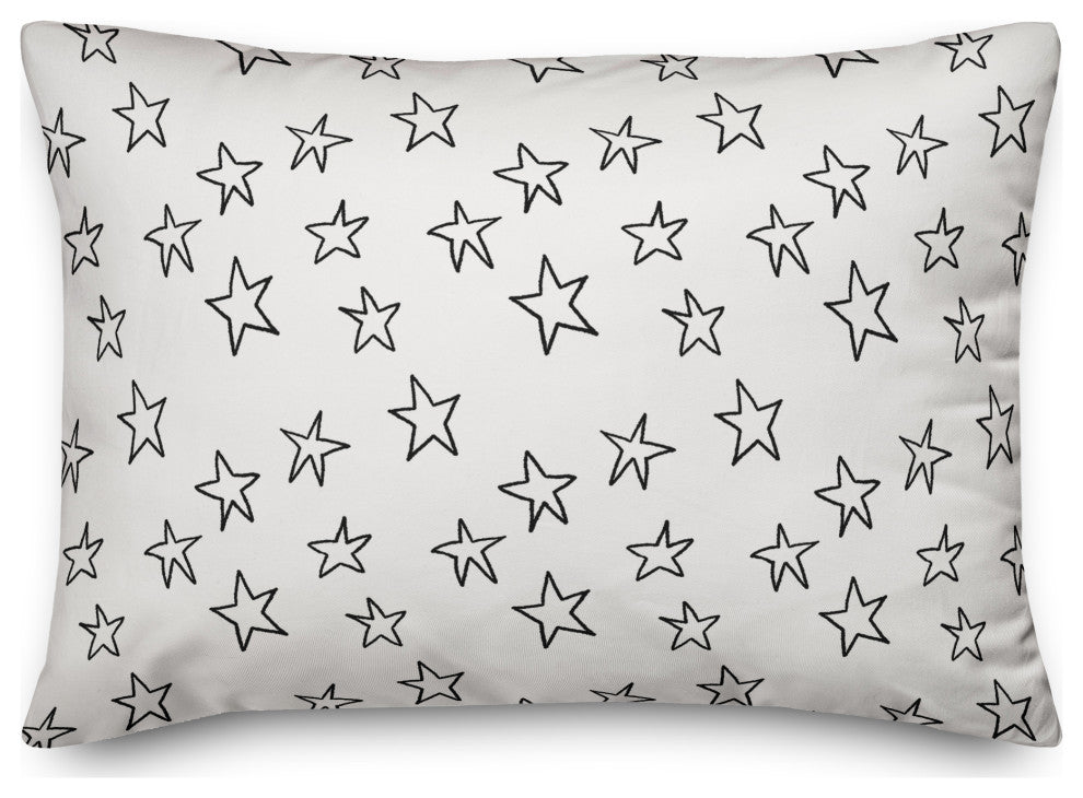 Simple Star Pattern 14"x20" Spun Poly Pillow