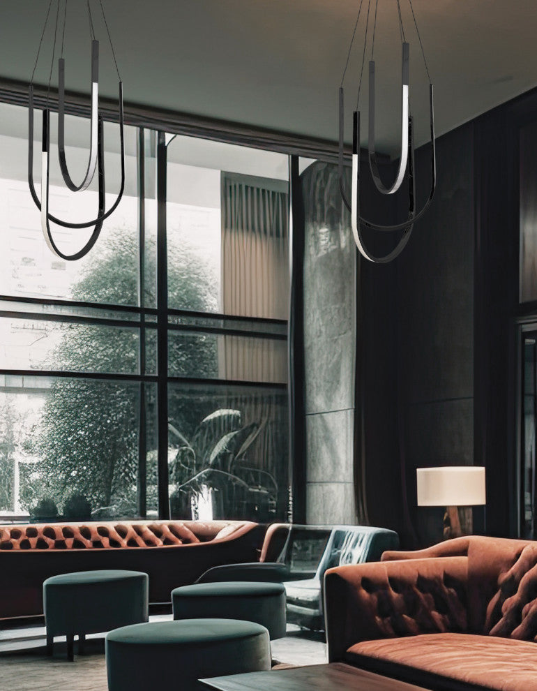 Pacari Pendant, 54W, Matte Black, White Silicone Diffuser