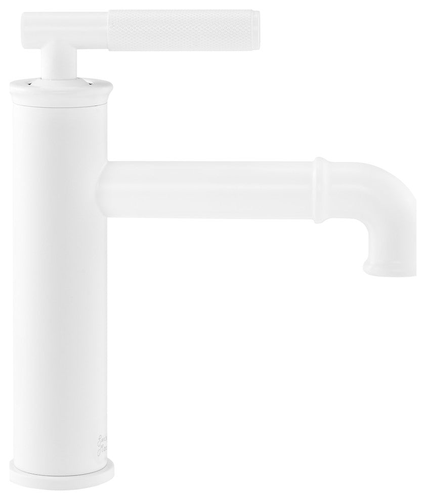 Avallon Single Hole, Single-Handle Sleek, Bathroom Faucet, Matte White