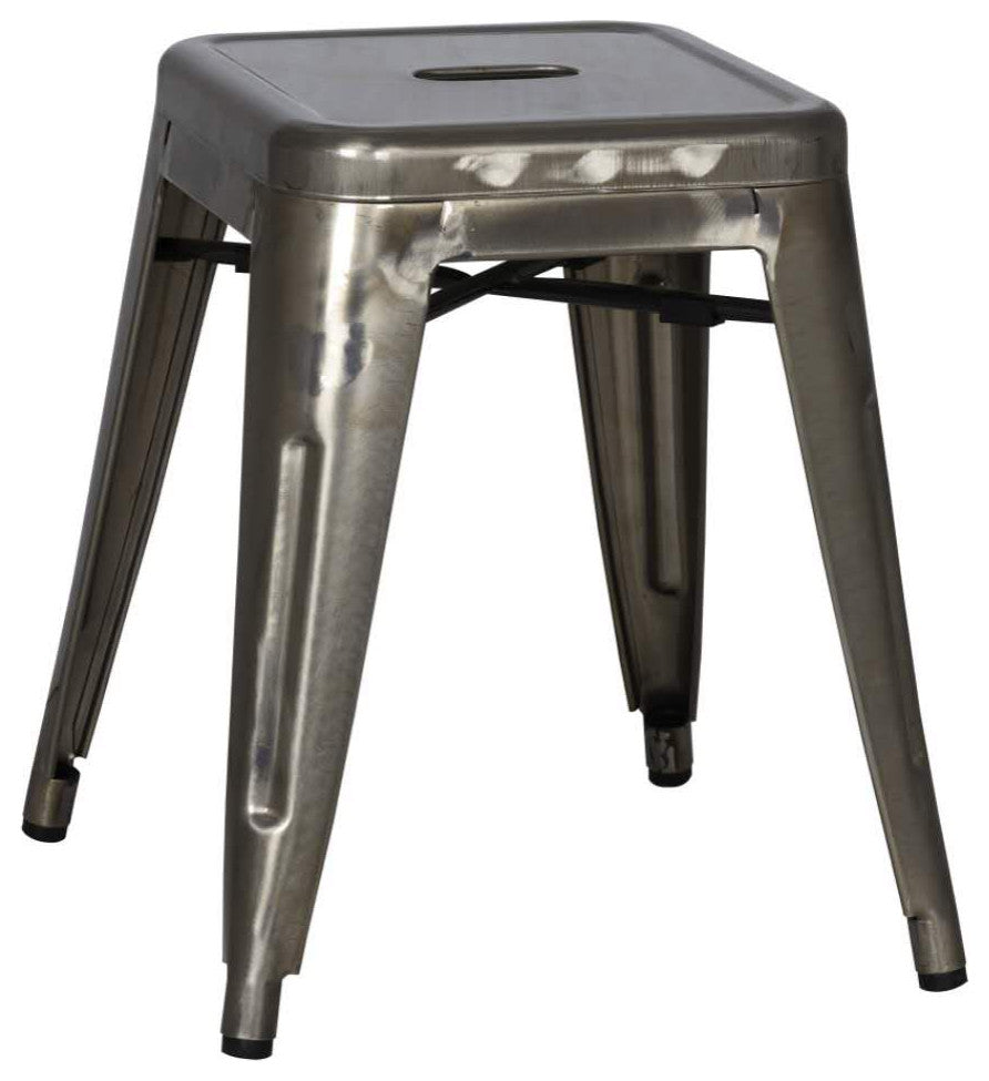 Highland Commercial Grade Stool, Matte Gunmetal, Set of 4