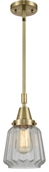 Innovations Lighting 447-1S-AB-G142 Chatham 1 Light 6" Mini Pendant
