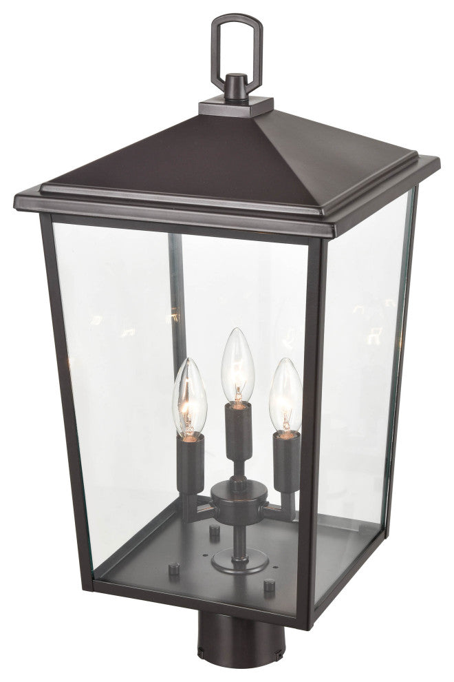 Fetterton Collection 3 Light 11" Outdoor, Powder Coat Black