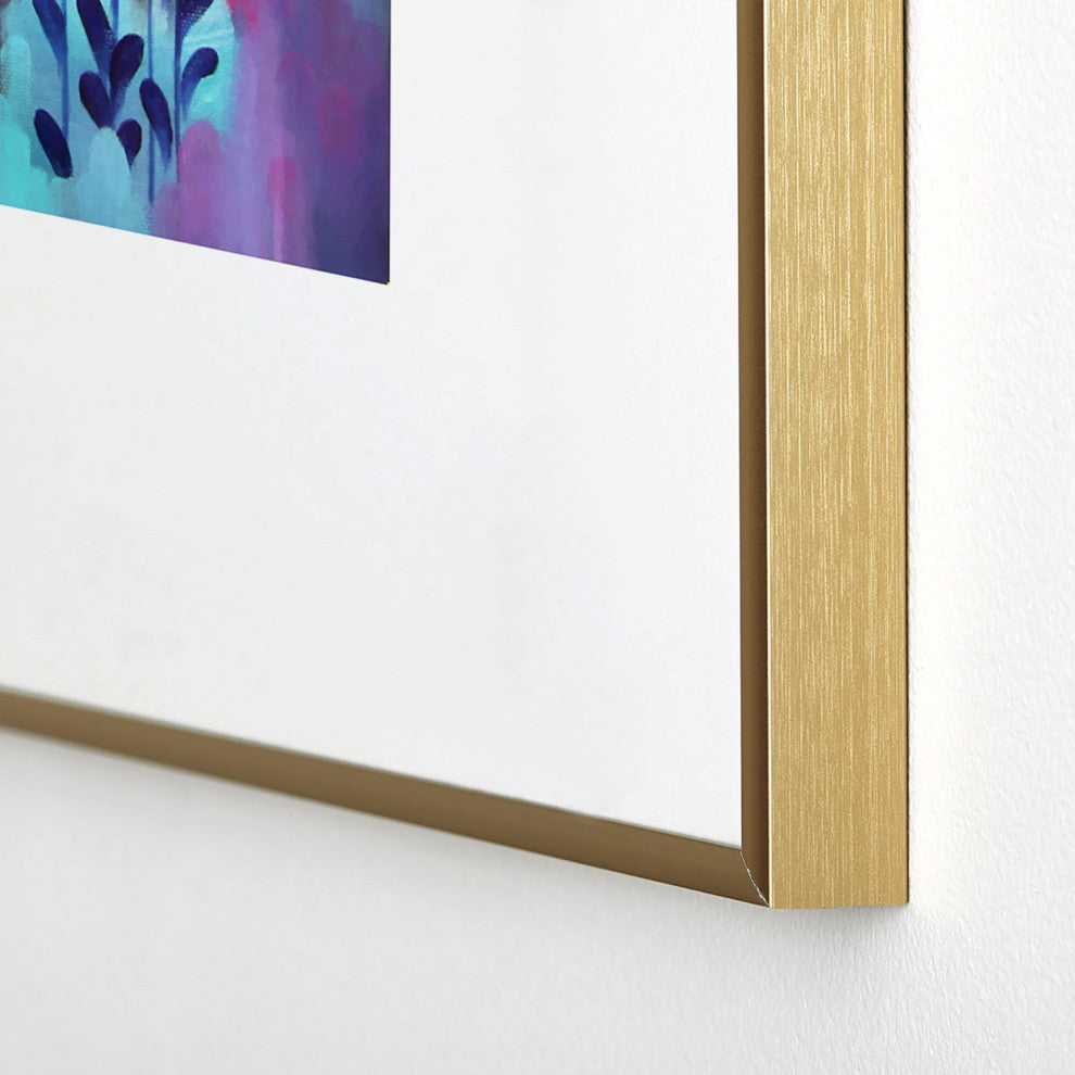 Stephanie Corfee Blue Velvet Metal Framed Art Print
