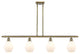 Innovations 516-4I-AB-G651-6 4-Light Island Light, Antique Brass