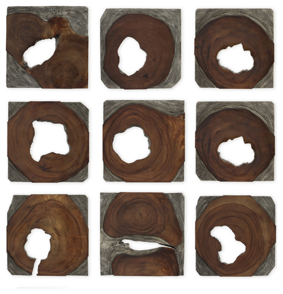 Uttermost 04349 2" Tall Wood Botanical Sculpture - Woodtone