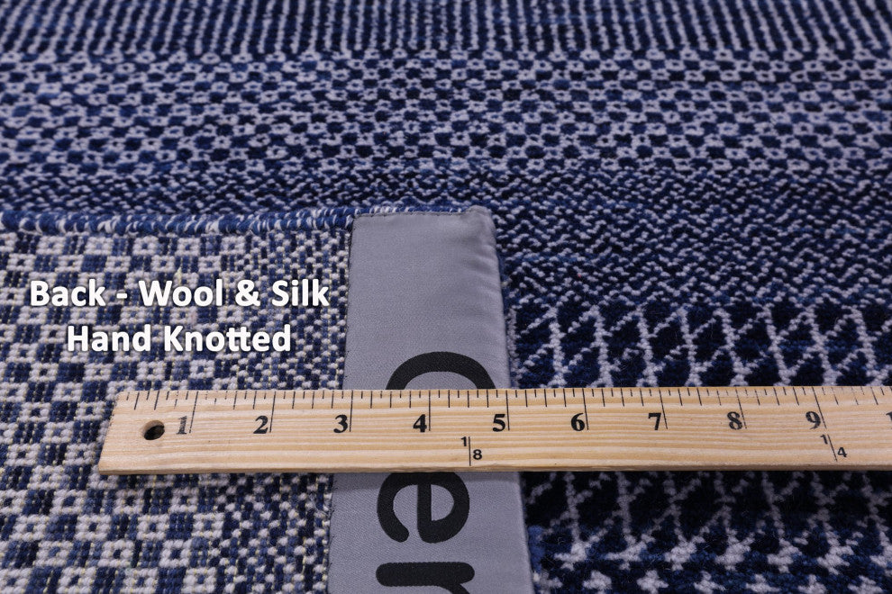 Savannah Grass Handmade Wool and Silk Rug 8' 1" X 10' 3" Q11916