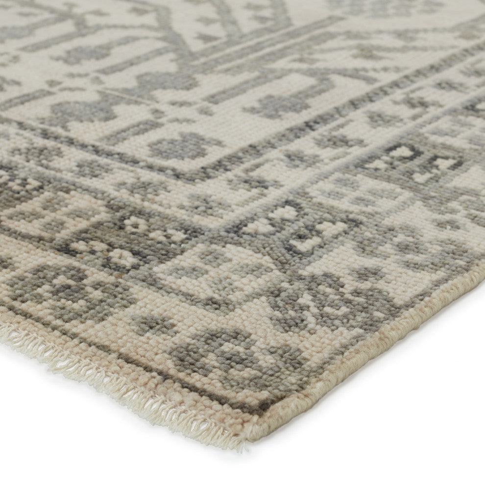 Jaipur Living Cosimo Hand-Knotted Oriental Gray Area Rug, 3'x10'