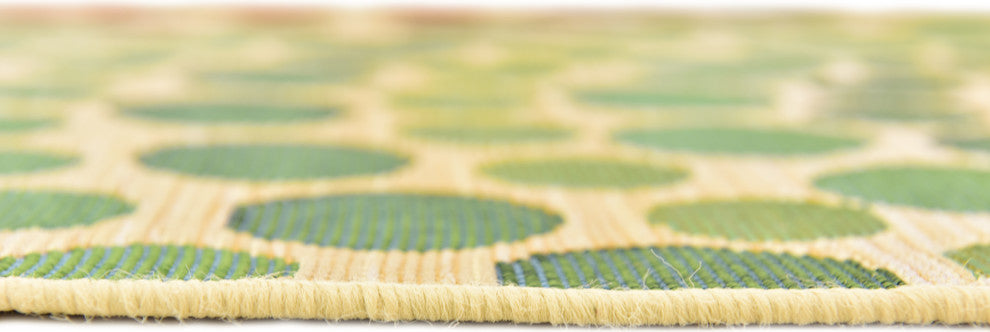 Unique Loom Beige Spark Outdoor 2' 0 x 6' 0 Runner Rug