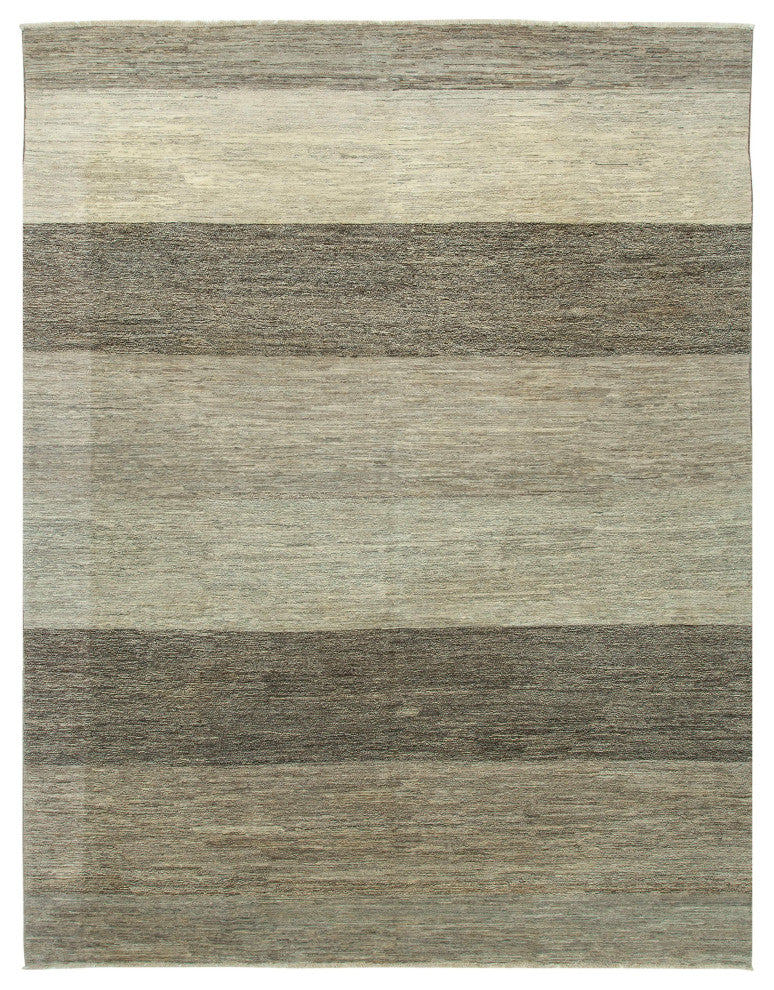Rug N Carpet - Handwoven Oriental 8' 11" x 11' 7" Wool Oushak Area Rug
