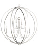 CRYSTORAMA 2246-PN 8 Light Polished Nickel Chandelier