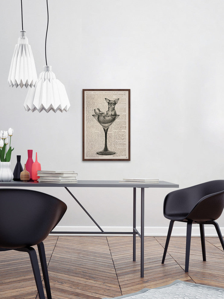 "Drink Me" Framed Painting Print, 20"x30"